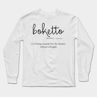 Bonetto - Gazing Vacantly in to distance Long Sleeve T-Shirt